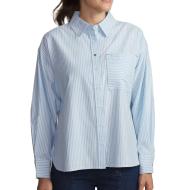 TBS Oxygene Women’s Blue Striped Shirt affordable