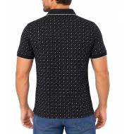 Teddy Smith Pasy 2 Men’s Patterned Navy Polo Shirt 2 Photo of the Espace des Marques %store% store - view of %key%