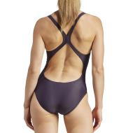 Damen Adidas 3 Bars Badeanzug Violett Ansicht 2