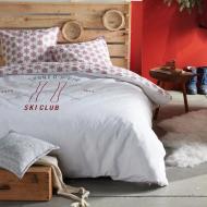 Today Ski Club 220x240 cotton snowflake print bed linen set Photo of the Espace des Marques %store% store - view of %key%