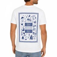 T-shirt Blanc/Bleu Mixte Espace Des Marques Souvenir vue 2