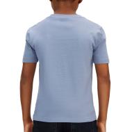 Camiseta azul para niño de Calvin Klein Jeans con insignia Mono Mini ver 2
