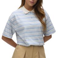 Blau/Weißes Damen-Polohemd von Vero Moda, Awmaren 2/4