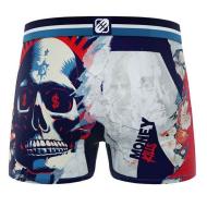 Boxer gris/azul marino para hombre Freegun de microfibra ver 2