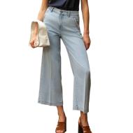Jean Wide Bleu Femme Oraije Eleonorette pas cher