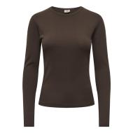 T-Shirt Manches Longues Marron Foncé Femme JDY Vaya pas cher