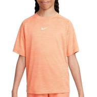 Camiseta naranja coral para niña de Nike Running