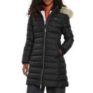 Doudoune Noire Femme Tommy Hilfiger Hooded pas cher