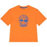 T-Shirt Orange Garçon Timberland T60422 Nectarine vue 2