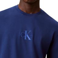 T-Shirt Bleu Homme Calvin Klein Jeans Microsss vue 2