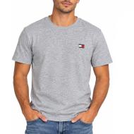 Graues Herren-T-Shirt von Tommy Jeans mit Reg-Badge DM0DM20322 günstig