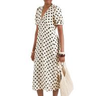Vestido crudo con lunares para mujer Morgan ROVITA barato