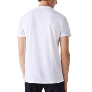 T-shirt Blanc Homme Lacoste TH6710001 vue 2