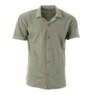 Chemise Manches Courtes Kaki Homme Paname Brothers DOV vue 2