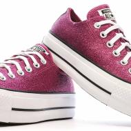 Rosa Sneakers Frau Converse Chuck Taylor All Star Lift A05438C Ansicht 7