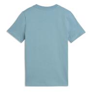 Camiseta azul para niño de Puma con el gato centrado ver 2