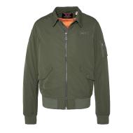 Veste Bombers Kaki Homme Schott Blouson Cwu pas cher