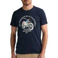 T-Shirt Marine Homme Petrol Industries Classic Print