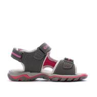 Sandalias grises/rojas para bebé Kimberfeel Missi ver 2