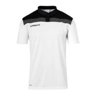 Weiß-schwarzes Herren-Polohemd „UHLSPORT Offense 23“ günstig