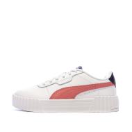Baskets Blanche/Rose Fille/Femme Puma Carina 3.0