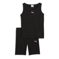 Conjunto negro para niña Puma Ess Elevated Rib Tan barato