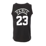 Camiseta de baloncesto negra para hombre de Paris Sport Zone Paris 23 ver 2