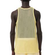 Camiseta de tirantes de malla amarilla Lacoste para hombre Runway Mesh ver 2