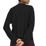 Langärmliges T-Shirt Schwarz Damen Only Happy1 Ansicht 2