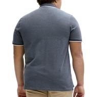Polo Bleu chiné Homme Jack & Jones Paulos vue 2
