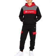 Schwarz/Rotes Champion-Hoodie-Set für Jungen günstig