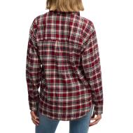 Chemise À Carreaux Bordeaux/Marine Femme Superdry Check vue 2