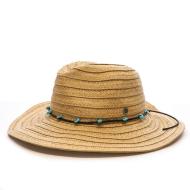 Via Lorenzo Fedora wide-brimmed straw sun hat affordable