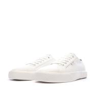 Zapatillas blancas de hombre Calvin Klein Jeans con cordones ver 6