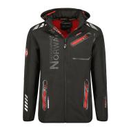 Parka Softshell Geographical Norway Negro/Naranja para hombre GN-ROYAUTE