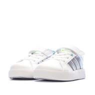 Zapatillas blancas/plateadas para niño Adidas Grand Court ver 6
