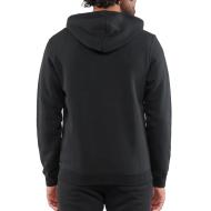 Sweatshirt mit Reißverschluss Schwarz Gemischte Converse Brushed Ansicht 2