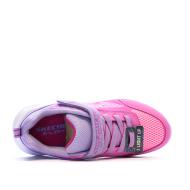 Baskets Roses/Mauves Fille Skechers Sola Glow vue 4