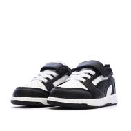 Schwarze/weiße Puma Rebounds Sneaker für Jungen Ansicht 6