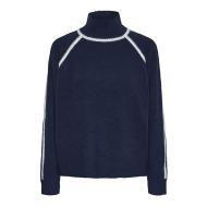 Pieces Lola Jersey Azul Marino/Blanco Mujer barato