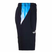 Pantalón Corto Kappa Adrin Negro/Turquesa Niño ver 2