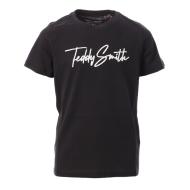 T-shirt Noir Garçon Teddy Smith Evan