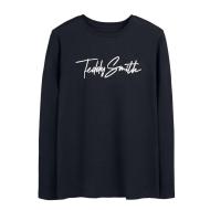 Teddy Smith Evan Boy's Black Long Sleeve T-Shirt affordable
