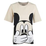 Beiges Damen-T-Shirt von Disney „Don't Speak Slouch“ Ansicht 2