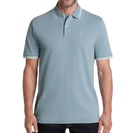 Blaues Herren-Polohemd von G-Star RAW mit gestreiftem Kragen