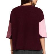 Pull Bordeaux Femme Morgan Jacquard vue 2