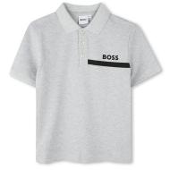 Hugo Boss Boys’ Grey/Black Polo Shirt J52731 affordable