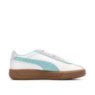 Baskets Blanches/Turquoise Femme Puma Club Klassika vue 2