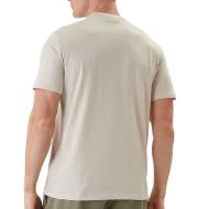 T-Shirt Beige Homme Calvin Klein Jeans Badge L4G vue 2