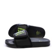 Claquettes Noires/Vert Garçon Umbro Tao pas cher